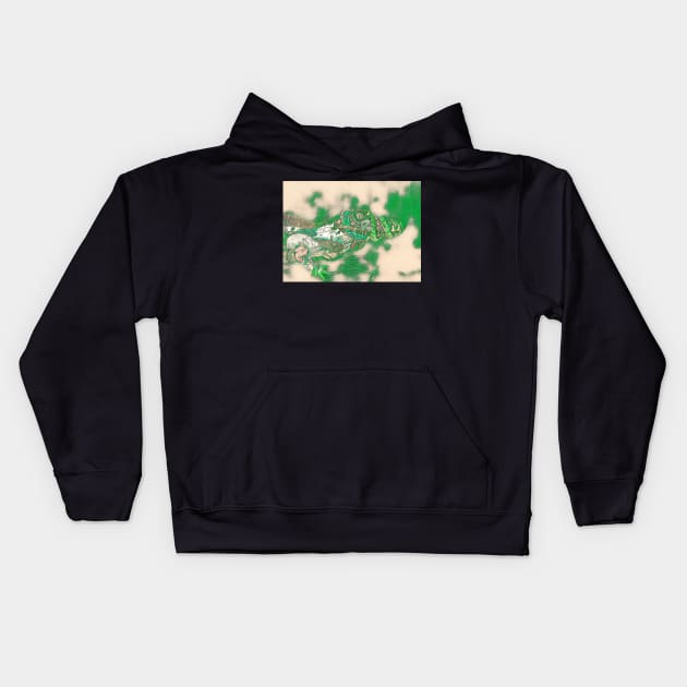 Crocodile 6 Kids Hoodie by Mr. Leon Artwork